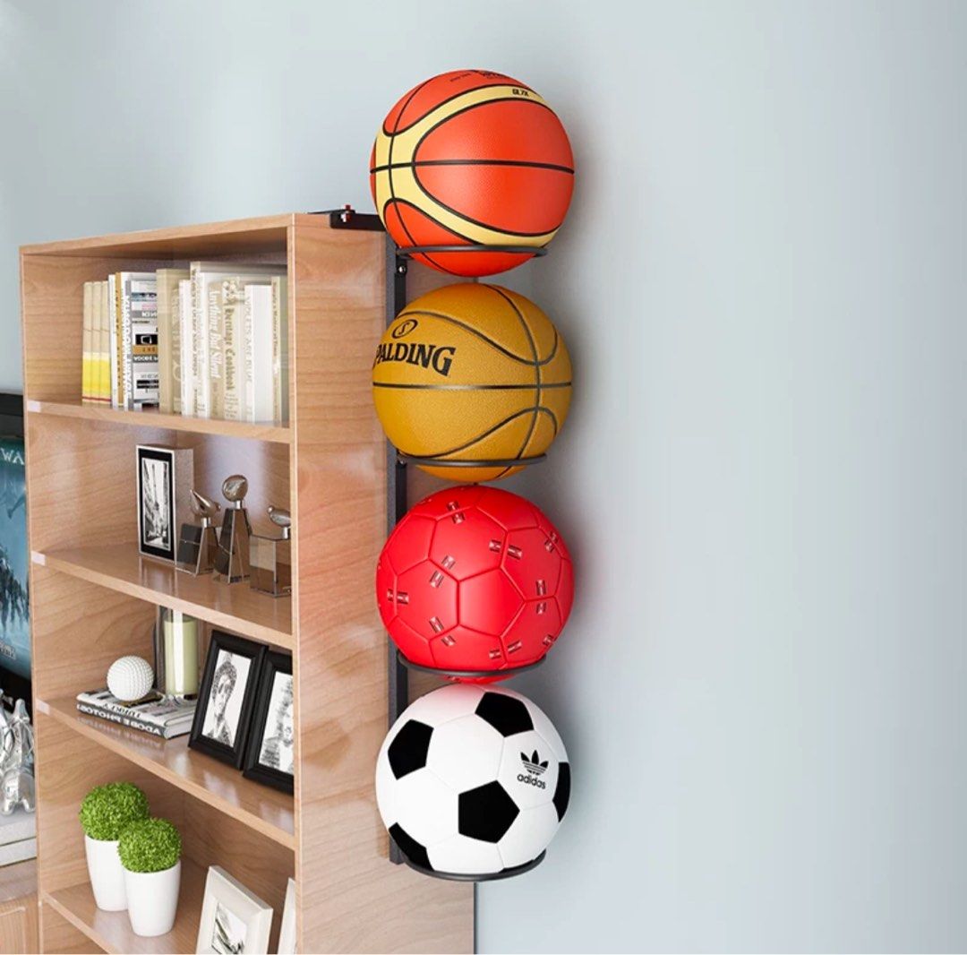 Sports balls storage rack, Furniture & Home Living, Home Improvement ...