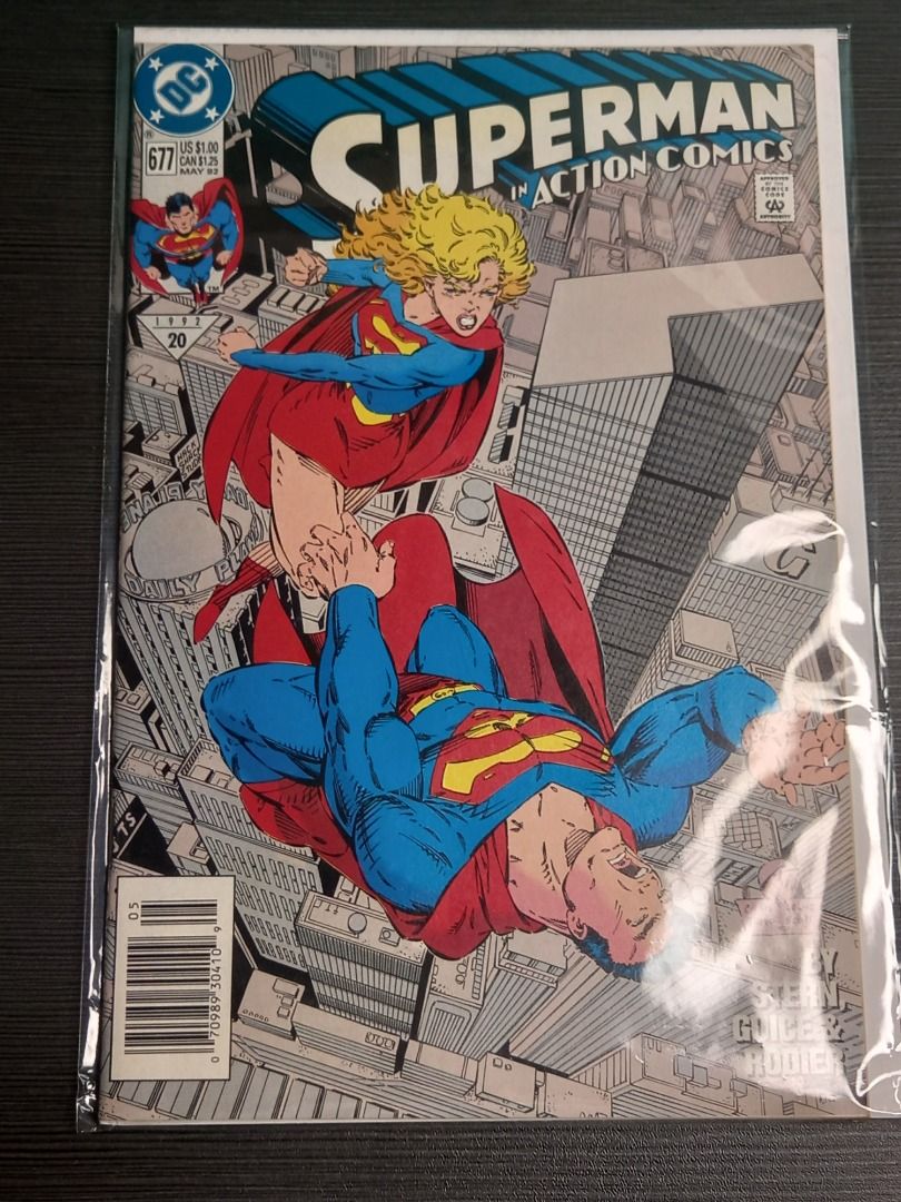 Superman Action Comics #677 Comics May 1992 (Category: Comics & Manga) located in Davao. Submitted by henniescomics (Listing ID 1346600330, Image 1). Description: Superman Action Comics #677 Comics May 1992 Tanned pages but texts are not hidden/obscured Complete pages. No notes or markings on pages. Please review the pictures for the actual condition as the items show signs of wear. Preloved item from USA Still in good condition ►Payment first po