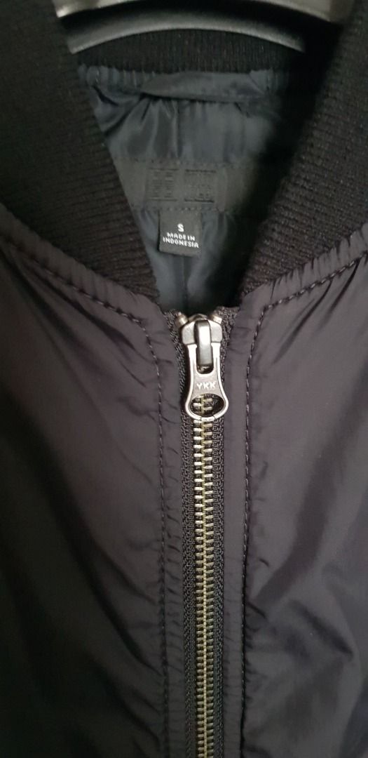 Uniqlo Ladies Black Bomber Jacket (Category: Coats, Jackets and Outerwear) located in Quezon City. Submitted by bbbts1268 (Listing ID 1346577217, Image 3). Description: Never worn **Last price.