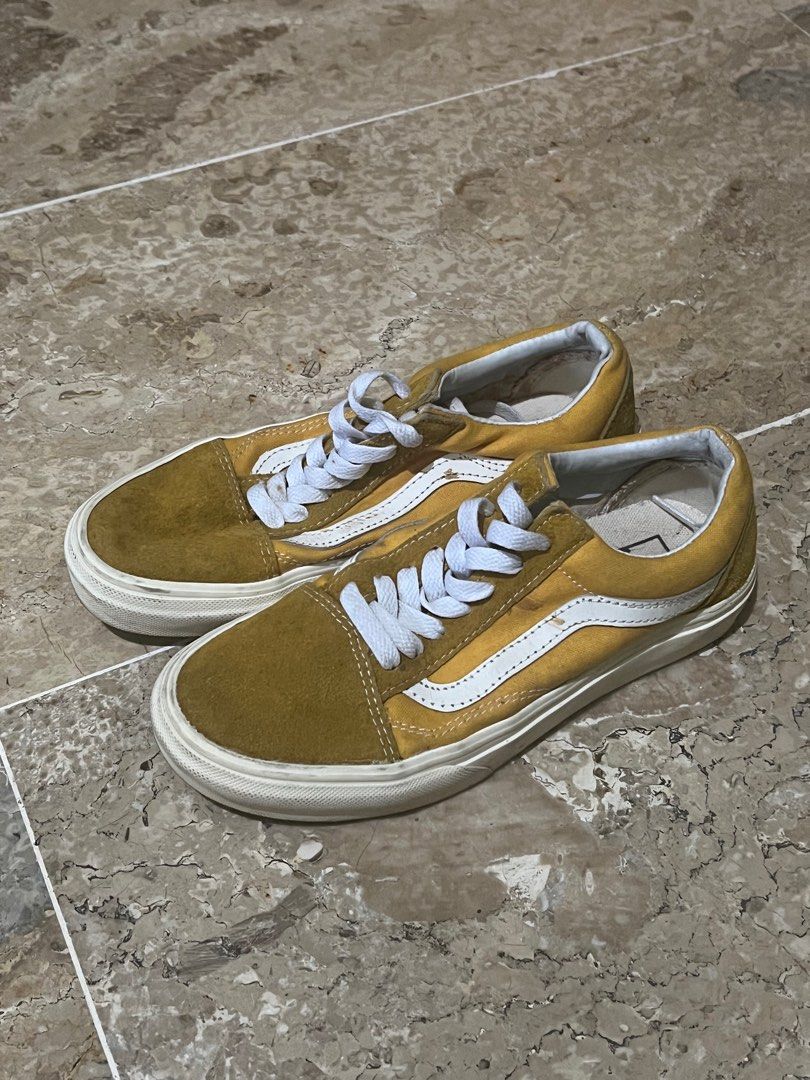 Vans Shoes Vans Old Skool Kuning Vans Oldskool Retro Sunflower