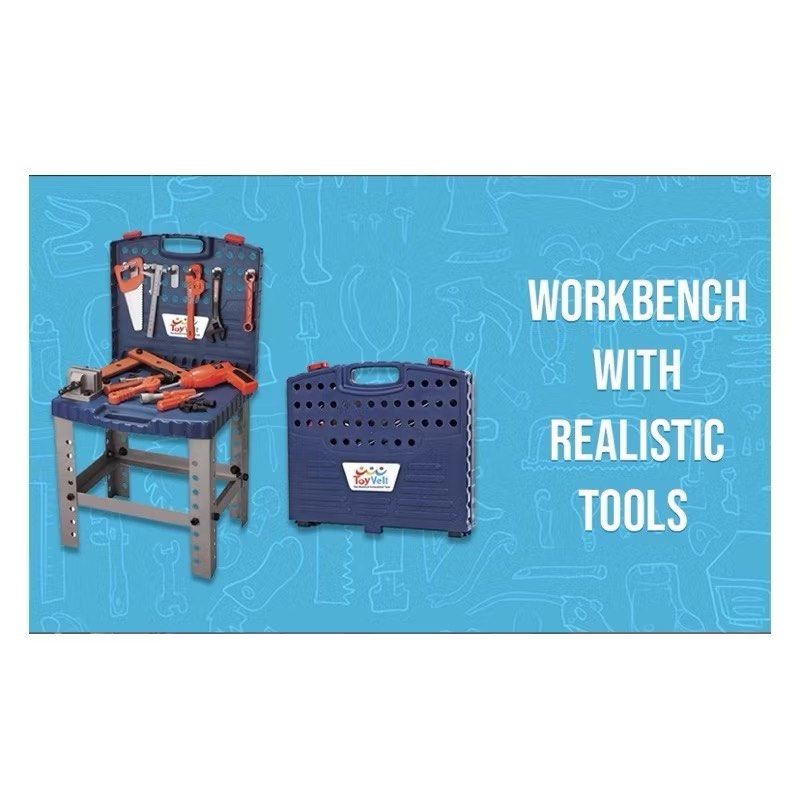 68 Piece Workbench W/ Realistic Tools & Electric Drill For Construction Workshop Tool Bench (Category: Construction Tools & Equipment) located in Antipolo. Submitted by lmhobbiestoys (Listing ID 1346702272, Image 2). Description: Price: 🛠 Php 1199 Selling: 🛠 68 Piece Workbench W/ Realistic Tools & Electric Drill For Construction Workshop Tool Bench Brand: 🛠 Toyvelt Condition: 🛠 Brand New / Complete / Selling cheap coz 1 lock is missing ‼️Disc