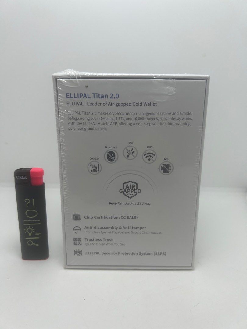 搬倉清貨價～(全新) ELLIPAL Titan 2.0 加密貨幣冷錢包～Crypto Cold Wallet, Hardware Wallet,  電腦＆科技, 商務用科技產品- Carousell