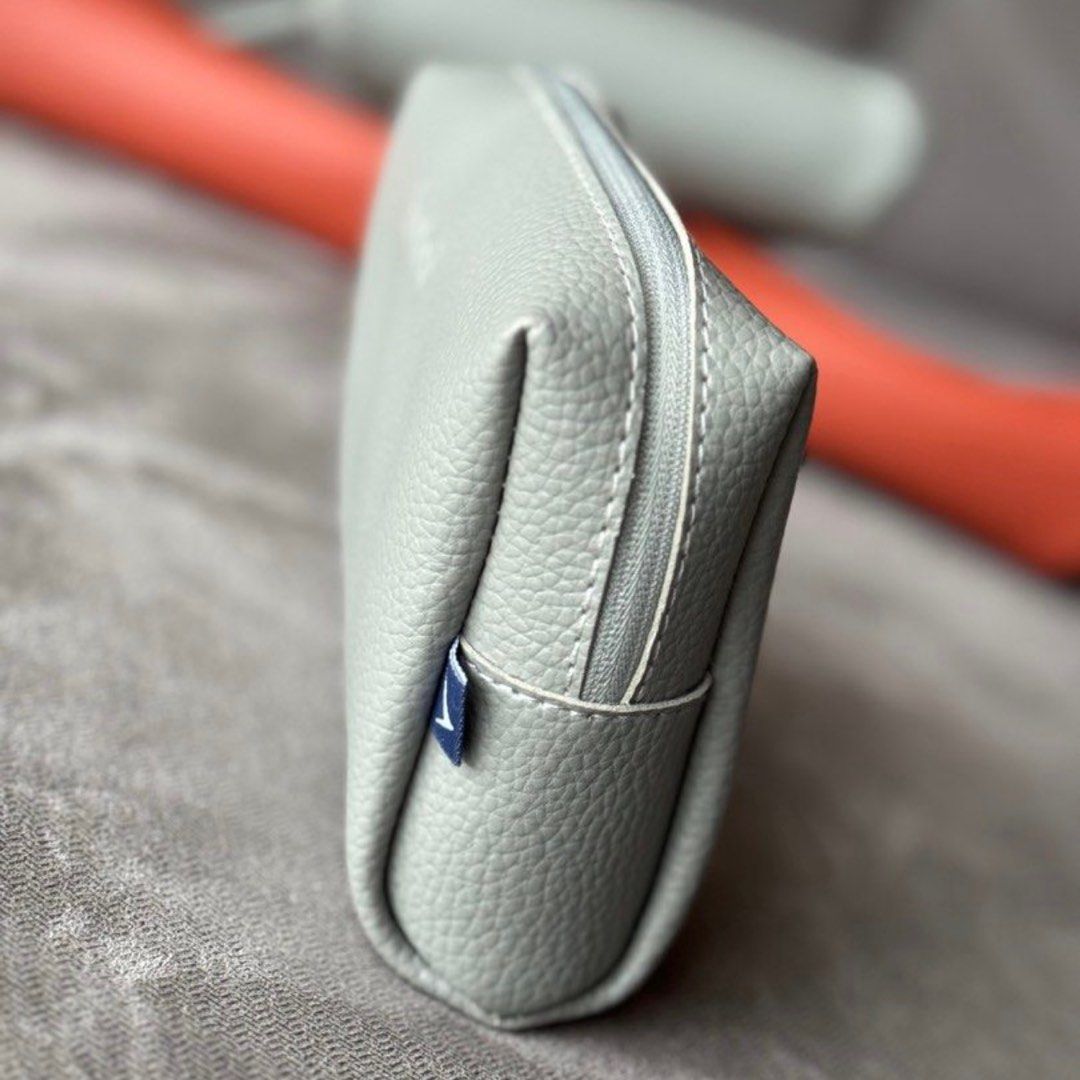 Bamford Amenity Kit (Gray) (Category: Luxury Bags & Wallets) located in Quezon City. Submitted by __J__ (Listing ID 1346864193, Image 2). Description: P650 for complete amenity kit - Last photo for reference of complete inclusions - P450 for bag with hand lotion and face mist only *Also available in orange color* Bamford x Cathay Pacific Business Class Amenity Bag “The premium British lifestyle brand, run by its founder Carole Bamford, has long b