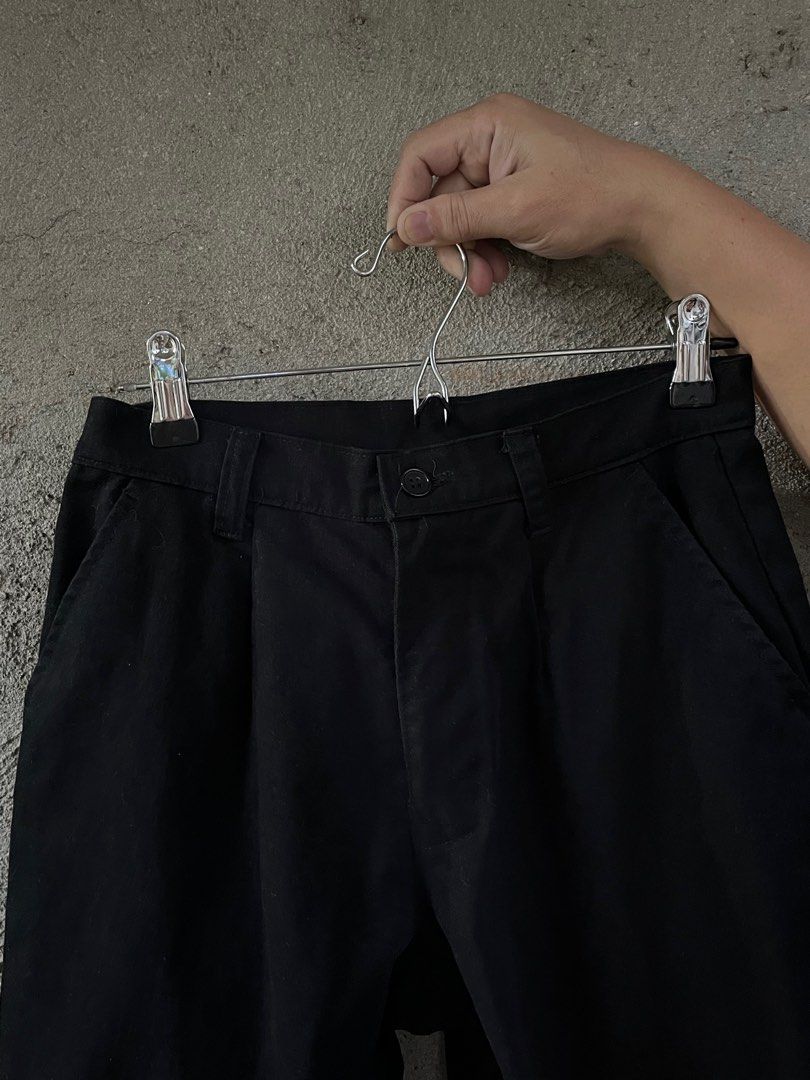 Black Tailored Pants (BUY 1 TAKE 1) (Category: Jeans) located in Bulacan. Submitted by leladeclutters (Listing ID 1346775199, Image 2). Description: * buy 1 take 1 * cotton * YKK zipper * 2 deep pockets * 36 inches (length) * Slim fit.
