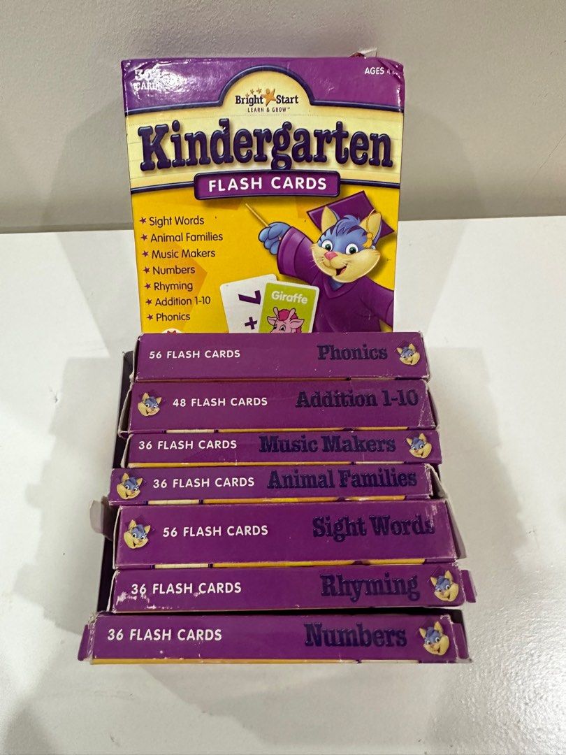Bright Start Kindergarten Flash Cards (Category: Educational & Learning Toys) located in Quezon City. Submitted by decluttering.mommy (Listing ID 1346799931, Image 3). Description: 304 cards.