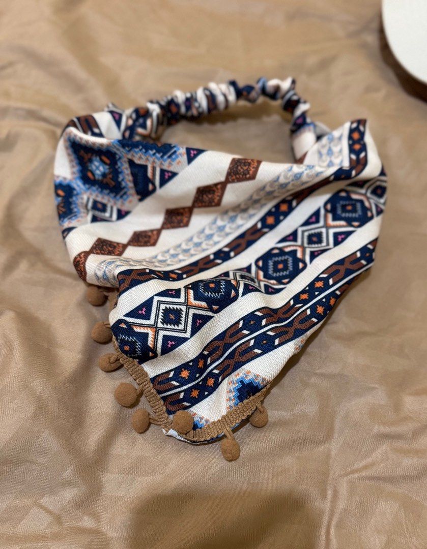 Brown Aztech hair bandana (Category: Hair Accessories) located in Quezon City. Submitted by jennyyy00 (Listing ID 1346750991, Image 1). Description: .