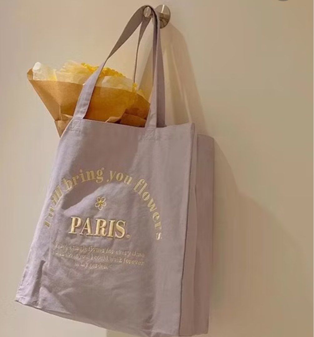 Cutest Paris Tote Bag in Lavender (Category: Tote Bags) located in Quezon City. Submitted by xoxoreeree (Listing ID 1346697578, Image 2). Description: - never used .