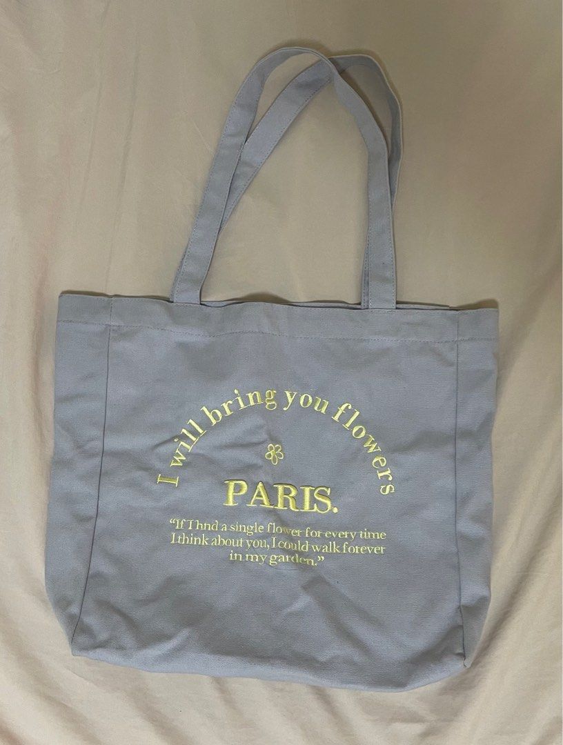 Cutest Paris Tote Bag in Lavender (Category: Tote Bags) located in Quezon City. Submitted by xoxoreeree (Listing ID 1346697578, Image 3). Description: - never used .