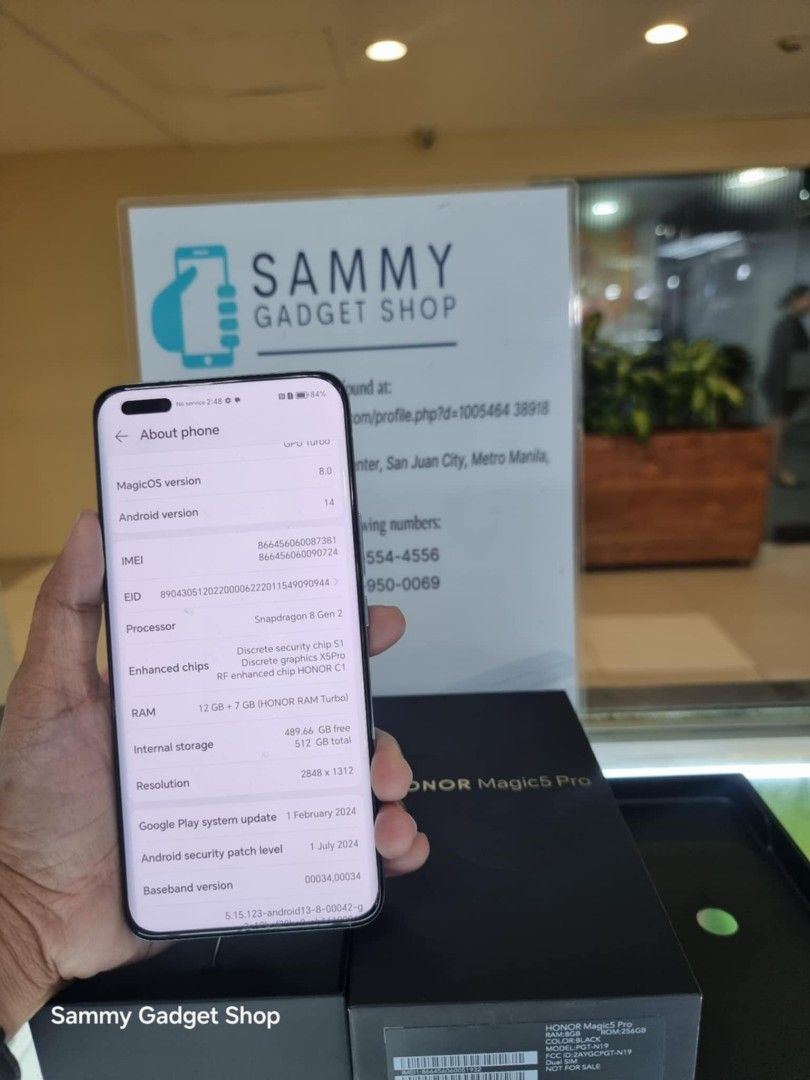 Honor magic 5pro 5g 512 Preloved (Category: Android Others) located in Quezon City. Submitted by ronalynac40976 (Listing ID 1346687982, Image 2). Description: Honor magic 5pro 12ram 512 rom good condition with box, charger pick up store in greenhills shopping center we accept creditcard installment+% we accept swap/trade in we accept ggives & spaylater+% we ship nationwide via lbc dm or call for fast transaction 09425544556/09279500069 located @ 
