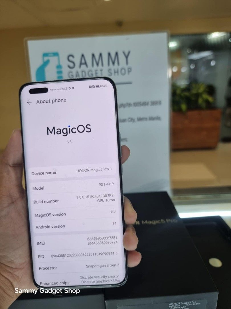 Honor magic 5pro 5g 512 Preloved (Category: Android Others) located in Quezon City. Submitted by ronalynac40976 (Listing ID 1346687982, Image 3). Description: Honor magic 5pro 12ram 512 rom good condition with box, charger pick up store in greenhills shopping center we accept creditcard installment+% we accept swap/trade in we accept ggives & spaylater+% we ship nationwide via lbc dm or call for fast transaction 09425544556/09279500069 located @ 