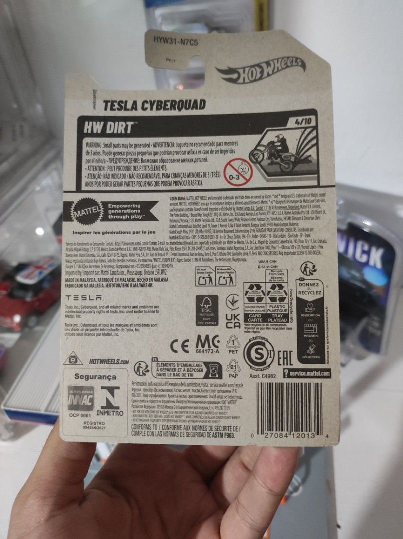Hot Wheels Tesla Cyberquad // 150php (Category: Vehicle & Diecast Models) located in Quezon City. Submitted by edrielgp (Listing ID 1346856866, Image 2). Description: Hot Wheels Tesla Cyberquad // 150php please CHECK my other hotwheels listing for sale karina or winter? 🤣 Bawal sa maselan -Can do COD around visayas ave quezon city and around sm cherry, circle c, but it depends on the schedule. -if sm north trinoma vertis north, can meet up send 