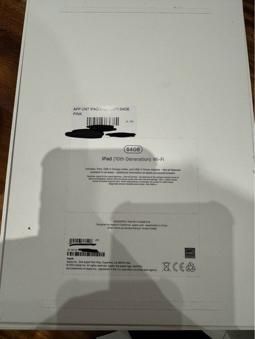 iPad 10th Gen (2022) 64GB (Category: iPad) located in Mandaluyong City. Submitted by charles.gc (Listing ID 1346773526, Image 2). Description: 64GB, Wifi only. Still within warranty. Scratches on front are on tempered glass only. Please allow a week’s notice. Meetups at Greenbelt (weekends), Greenfield (weekdays), or shipping via Grab or your preferred courier..