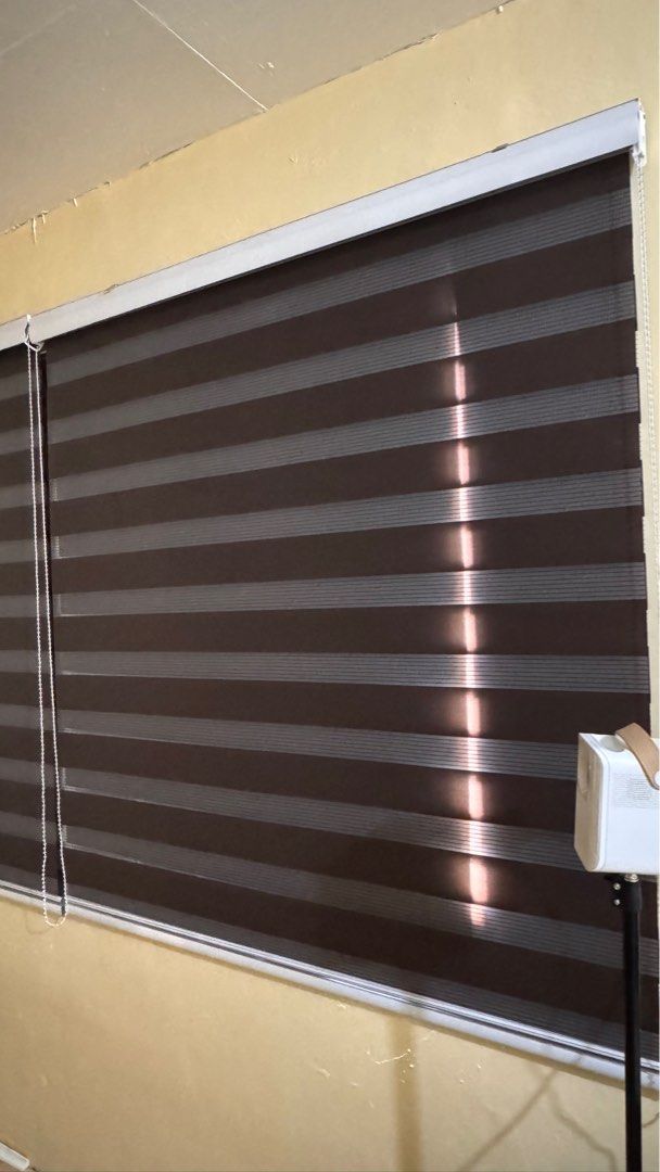 Korean blinds double layer - Choco brown (Category: Curtains & Blinds) located in Quezon City. Submitted by jennyyy00 (Listing ID 1346670195, Image 3). Description: 600 each 140x160cm.