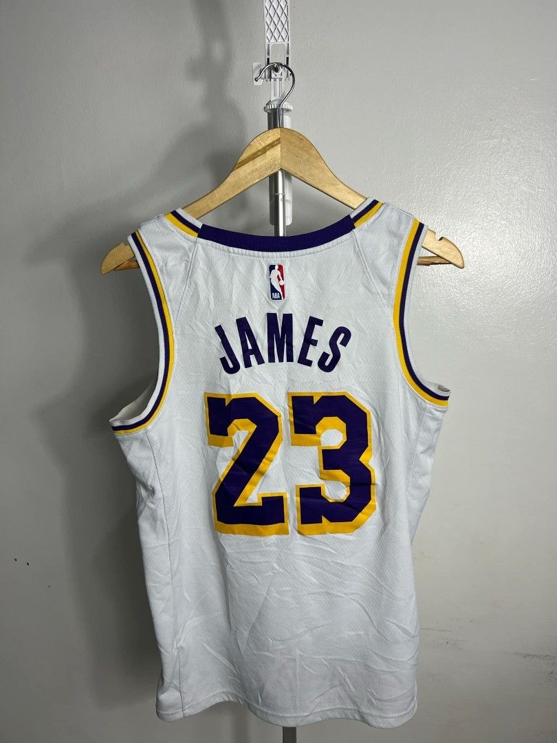 Lebron Lakers jersey nike (Category: Activewear) located in Bauang. Submitted by mondthrift (Listing ID 1346682615, Image 3). Description: sale Lebron 23 Jersey lakers size 44 medium excellent condition Authentic Lebron 6 purple Jersey Size small for kids aunthentic as new aspack.