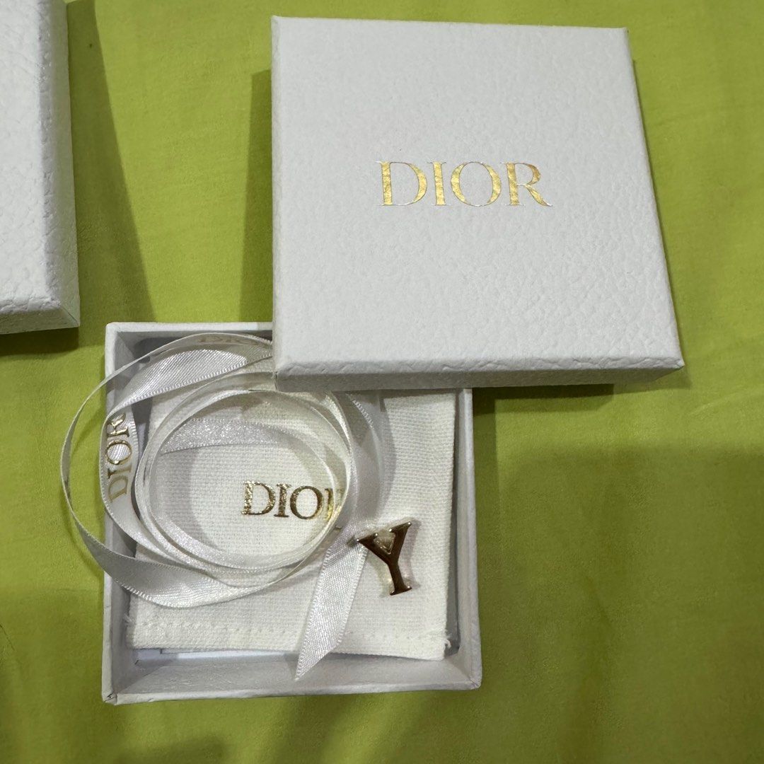 Authentic Letter Y Charm for Lady Dior - ABC DIOR (Category: Luxury Accessories) located in Taguig. Submitted by curatedby.ana (Listing ID 1346803752, Image 1). Description: Brand new! Bought directly from the Dior store in Ginza, Tokyo This is a bag charm for the Lady Dior ABCDior edition ☺️ I also have a letter W in a separate listing. Get both for ₱6.8k only! Comes in complete store packaging Add 150 for paperbag Payment via gcash Shipping via