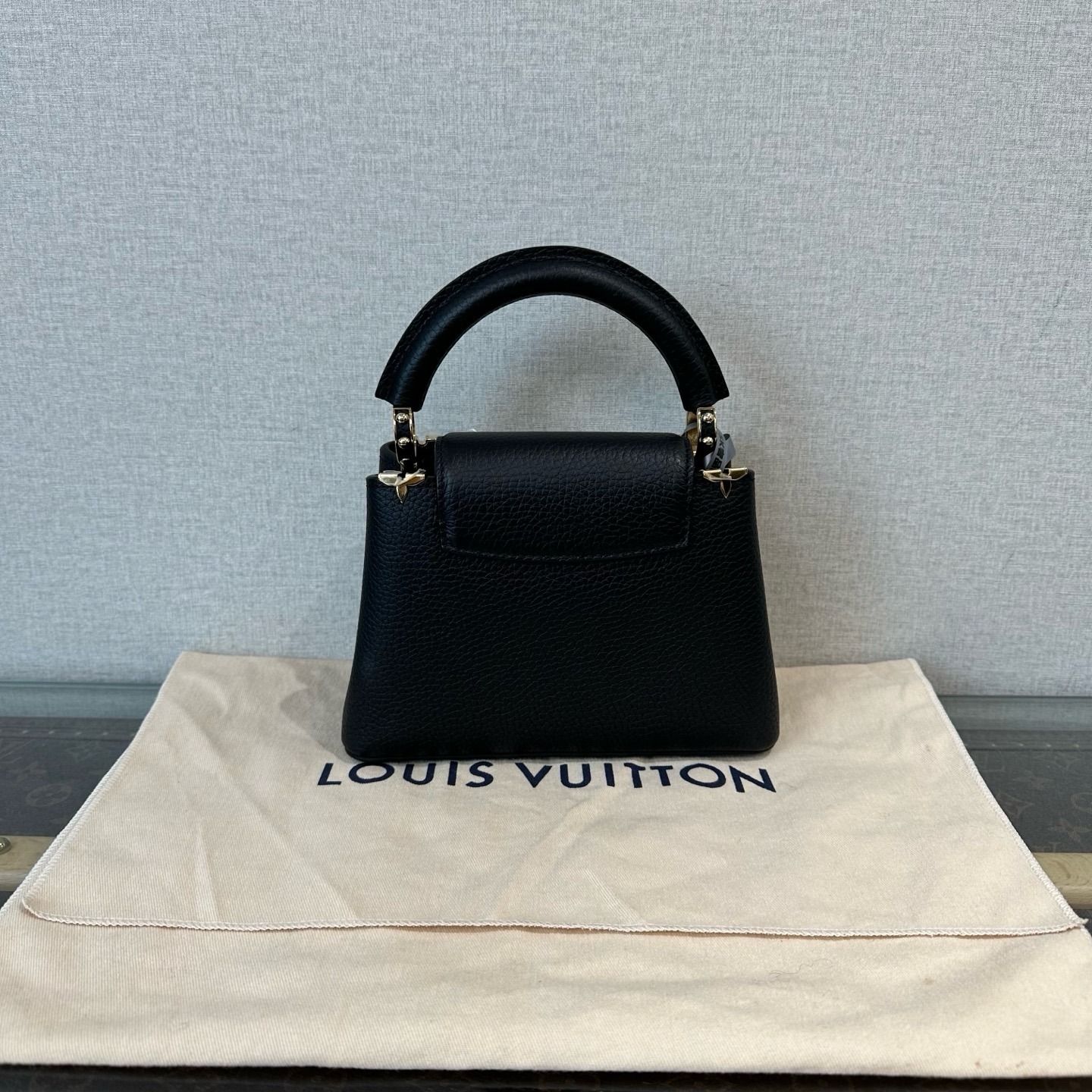 Louis Vuitton Capucines Mini in Black, Luxury, Bags & Wallets on Carousell