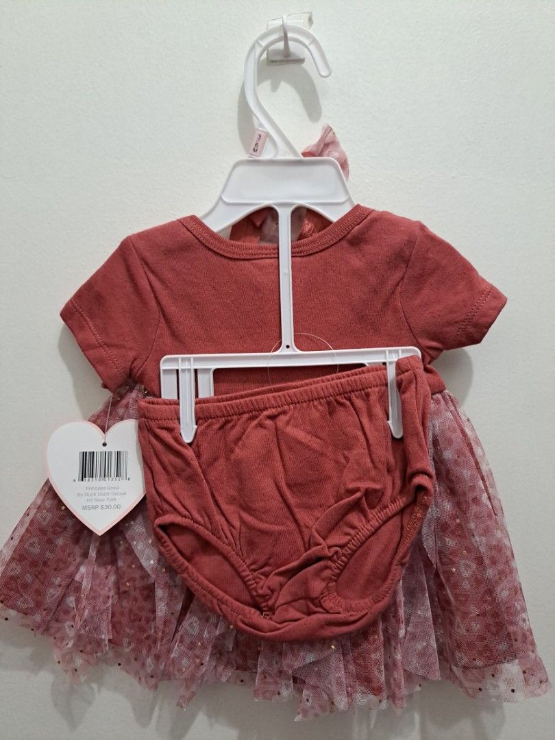 Mamas Mini Tutu Dress 3/6M (Category: Babies & Kids Fashion) located in Makati City. Submitted by _tealover (Listing ID 1346669827, Image 2). Description: Brand new with hanger and tag 3/6M on tag Princess Rose brand Headband dress bloomer set.