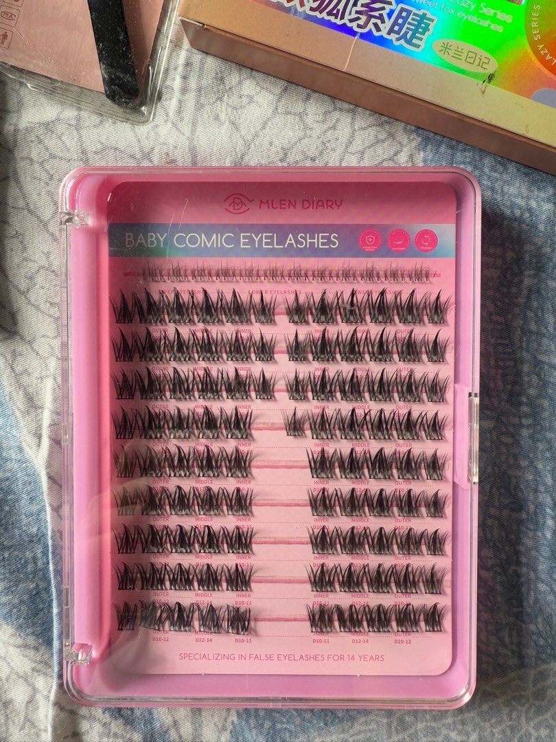 Mlen False Eyelashes (Category: Makeup) located in Taytay. Submitted by chichays (Listing ID 1346672878, Image 2). Description: For sale as pack Sweet fox eyelashes (complete clusters- new - 108 clusters of eyelash + 12 cluster of lower lashes) Baby comic eyelashes (missing 11 clusters) Free tweezers + Lash bond and remover 2.0 .