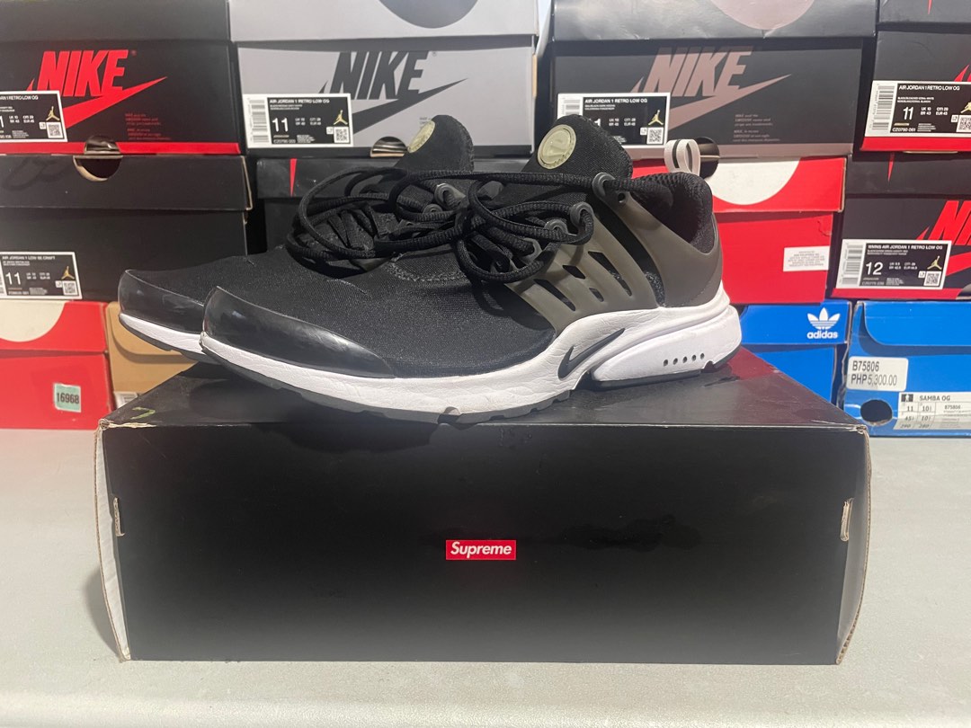 nike presto black and white mens