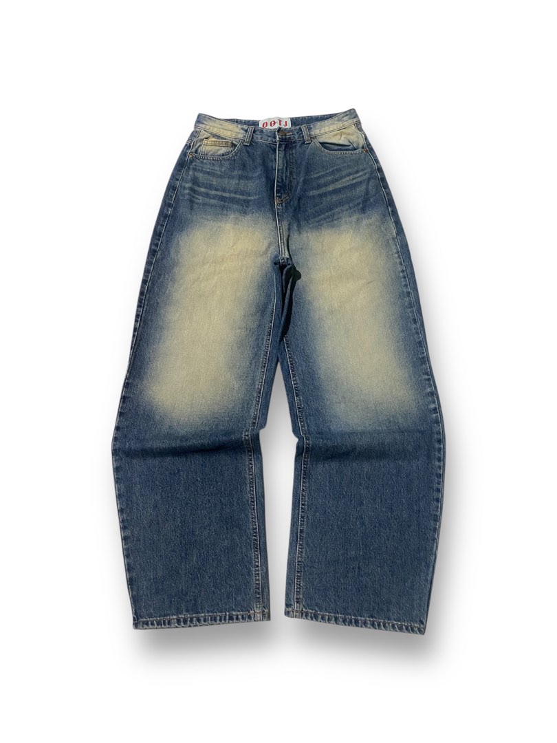 【OOTJ】Damaged Washing Wide Denim