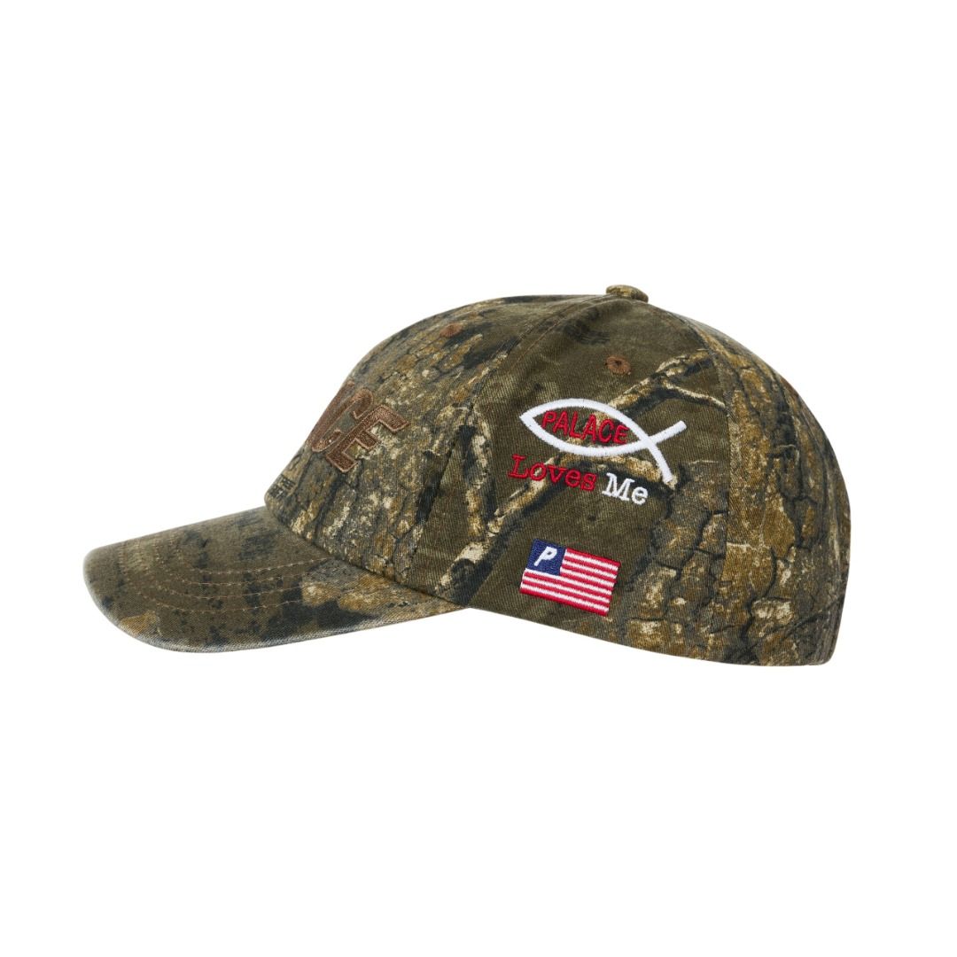 Palace washed realtree 6 panel cap timber (READY STOCK), Men's