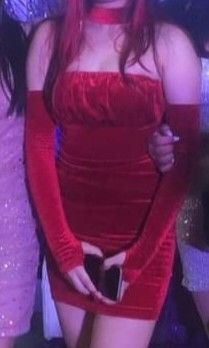 Red Velvet Mini Dress with gloves sexy party casual event night out date night valentines maroon