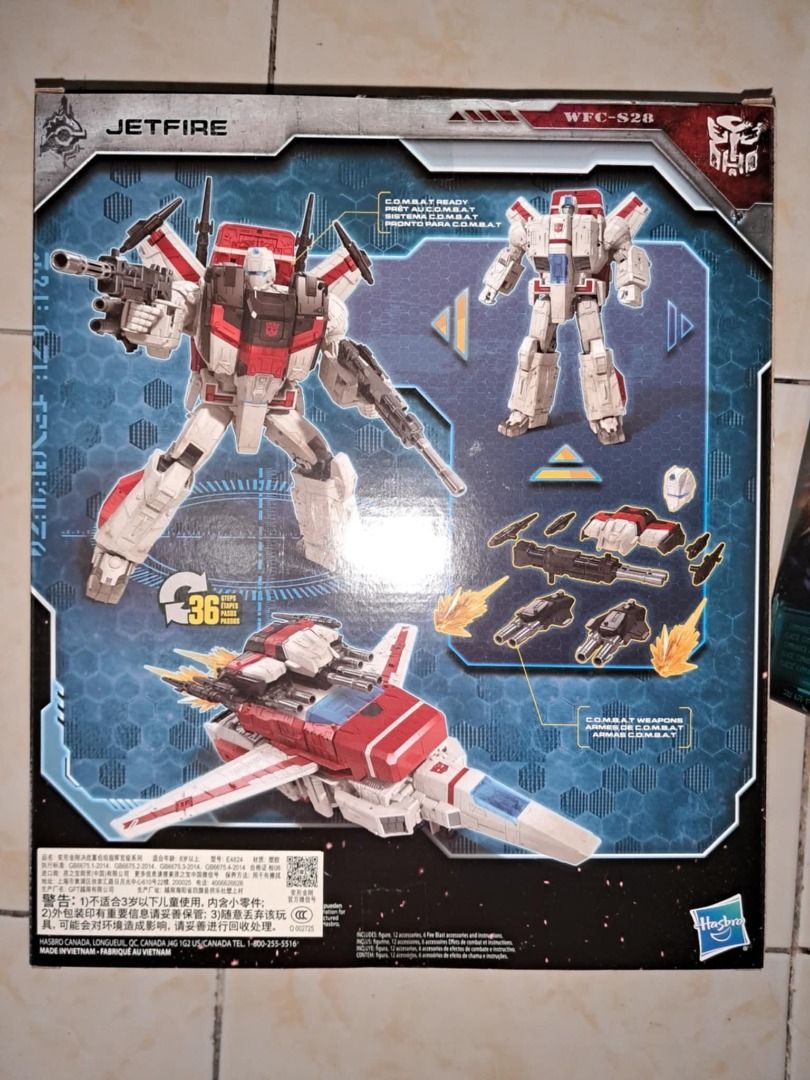 Transformers WFC Siege (Category: Action & Battle Toys) located in Pasig City. Submitted by bechay2 (Listing ID 1346670217, Image 2). Description: Transformers WFC Siege - Jetfire - 10,000 Size: Commander class - Brand New/MISB - Box condition 9/10 - 36 cm Location: pasig Meet up: Jollibee Pasig Mega Market Delivery: lalamove, J&T, LBC...(shouldered by the buyer) fb Yam An (logo The Print Ko Shop) #transformers #wfcsiege #toycollection #optimuspr