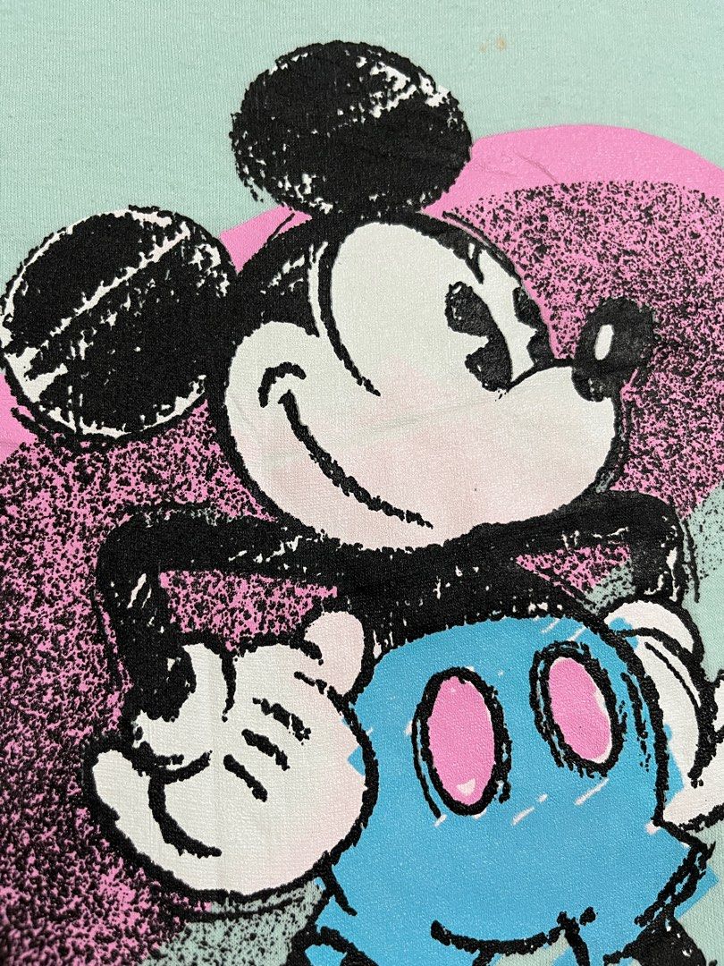 Vintage 80s Mickey Mouse Sleeveless Tee (Category: Tshirts & Polo Shirts ) located in Subic. Submitted by quickieflips (Listing ID 1346730516, Image 1). Description: Vintage 80s Mickey Mouse Sleeveless Shirt 80s Disney Characters Fashion tag Made in USA Single stitch (hem) Super beefy collar / neckline Size: Extra large Dimension: 22” x 26.5” No issue / good as new 400 php Shipping fee will be shouldered by the buyer Location: Olongapo / Subic.