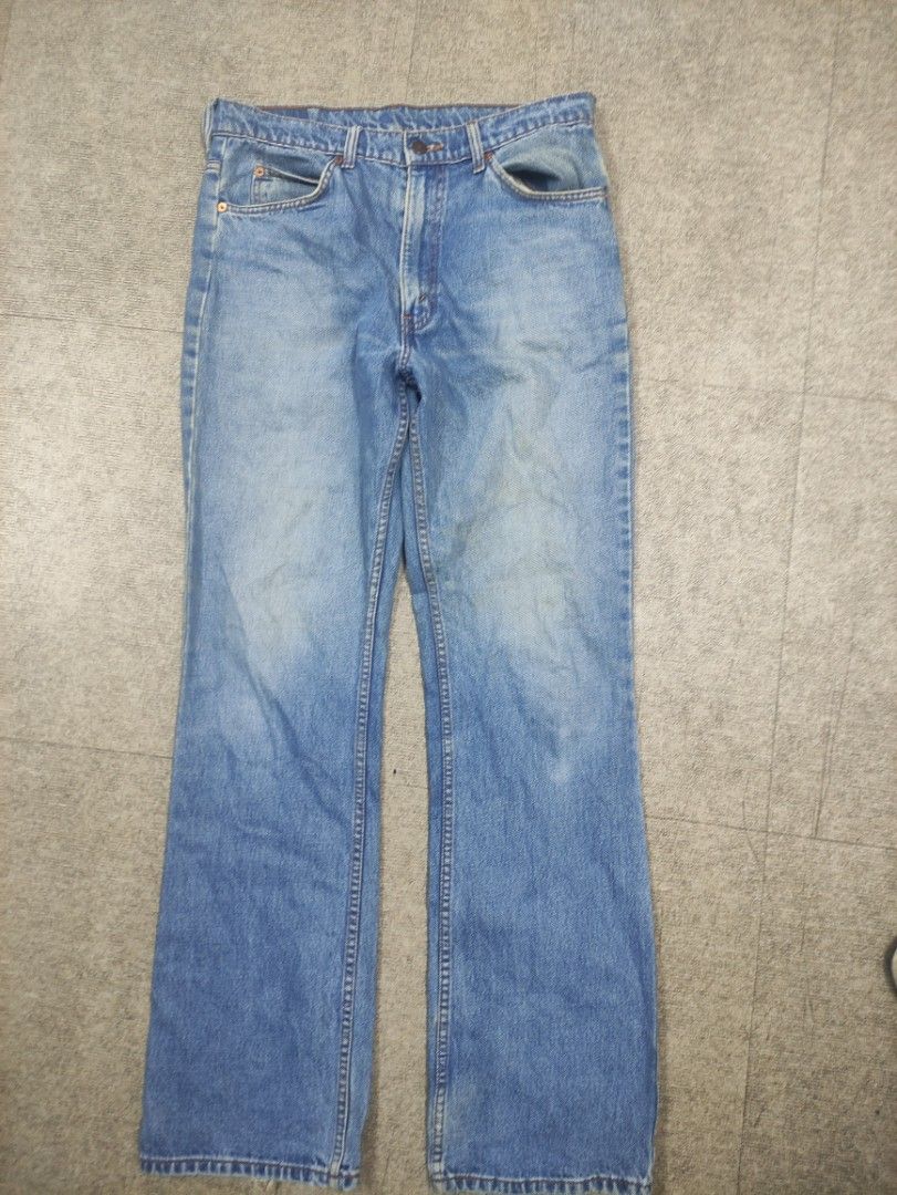 Vintage LEVI'S Orange Tab Light Wash (Category: Jeans) located in Bacolod City. Submitted by lilhak (Listing ID 1346797683, Image 3). Description: - Size 34 x 34 - Issue Small Slit on the back seen on photo and wash - DM to purchase - No cancellation, no bogus buyer.