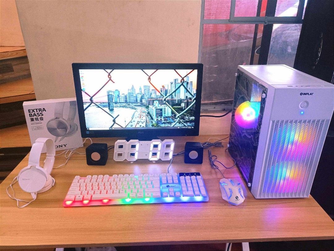 Wifi Ready Gaming and Wfh Computer Set (Category: Desktops) located in Pasig City. Submitted by htennekpode (Listing ID 1346822884, Image 1). Description: Wifi Ready Gaming Wfh Streaming Editing Desktop, Computer Set 10compute Cores pwde dn sa Editing Now: P8,990 only!! √ Wifi Ready √ Pwdeng pang Live Stream √ Pwedeng pang Online Class √ Pwedeng pang work from home √ Pwedeng pang online business √ Pwedeng pang online marketing √ Pwdeng pang offic