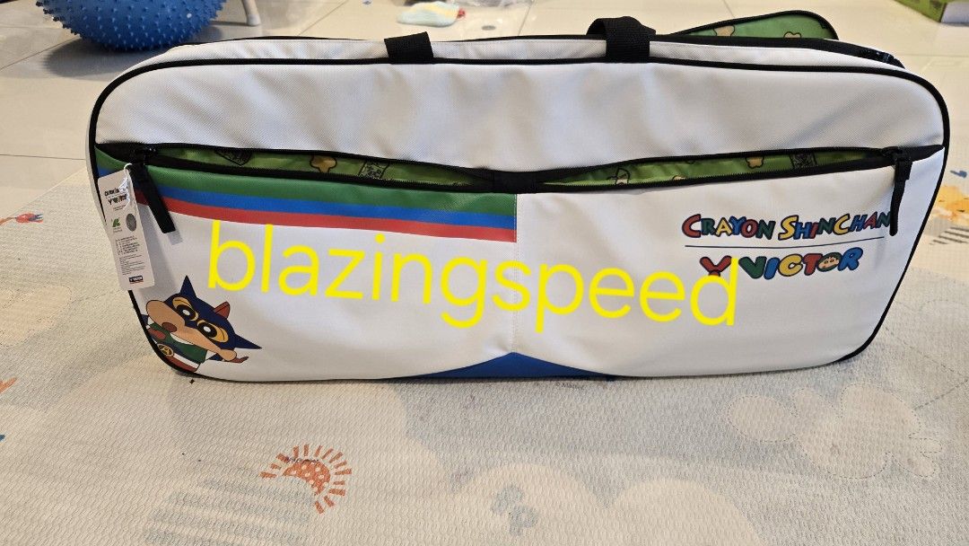 WTS Victor x Shin Chan badminton bag, Sports Equipment, Sports & Games ...
