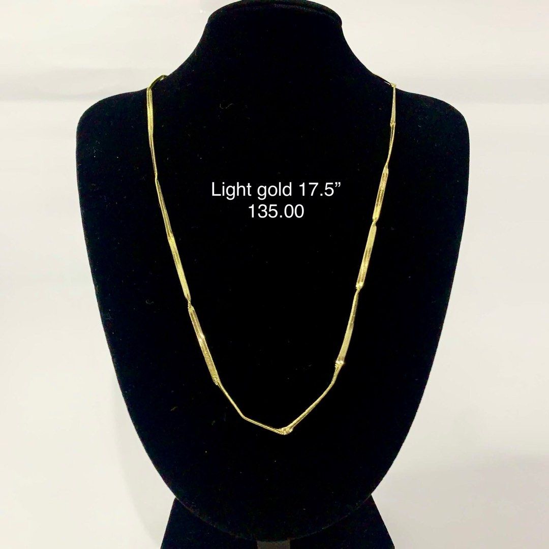 Xuping Necklaces (Category: Necklaces) located in Marikina City. Submitted by ismoooth (Listing ID 1346815944, Image 2). Description: Xuping fashion jewelry Light gold setting necklaces Not pawnable Marikina area.