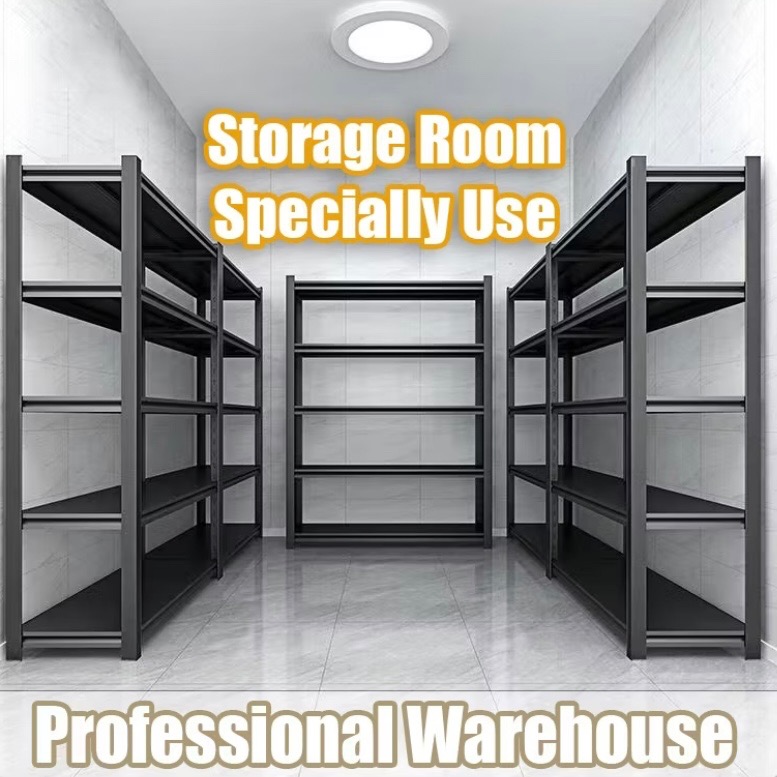 5-Tier Heavy Duty Storage Rack | Boltless Metal Shelf Organizer ...