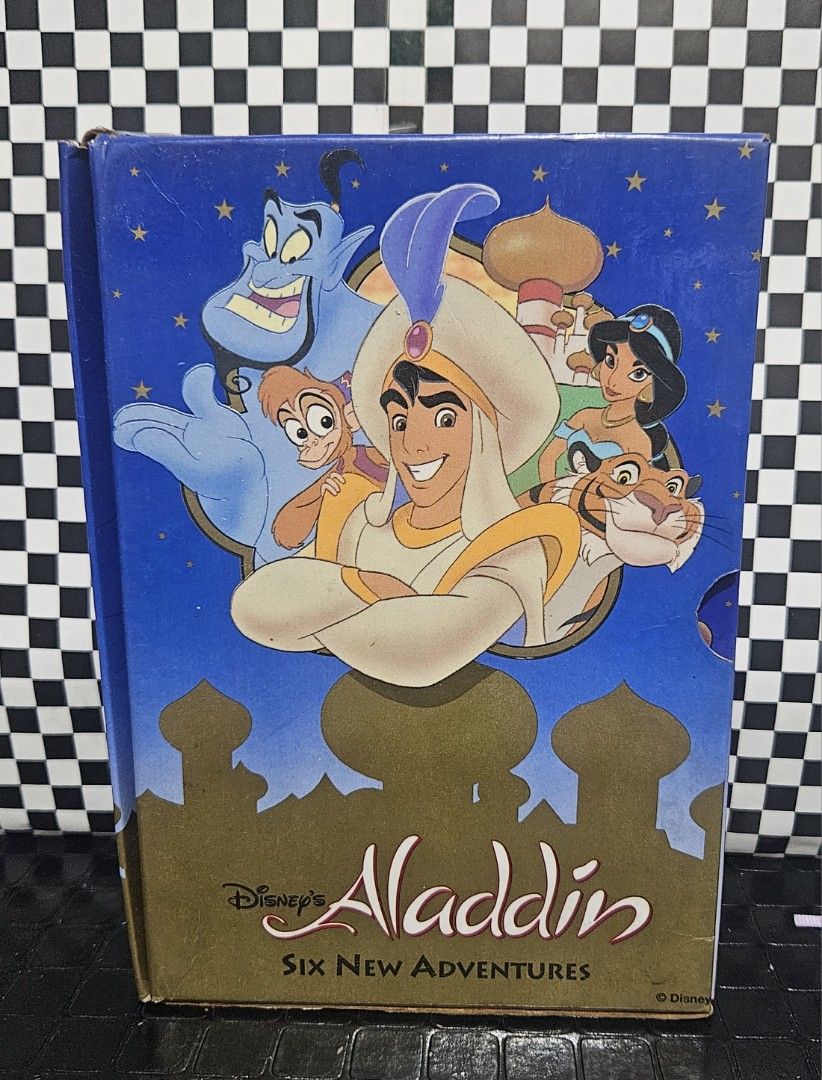 Aladdin Six New Adventure Book (Category: Storybooks) located in Rizal. Submitted by cherry_garcia (Listing ID 1346991785, Image 2). Description: Mode of Payment : G-Cash/Paymaya Mode of Delivery : Lalamove/Grab/LBC Location : Filinvest East Marcos Highway Cainta, Rizal.