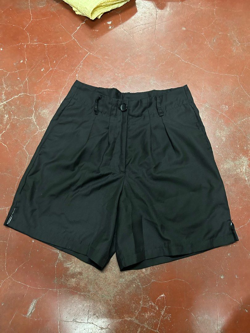 Black highwaist trouser shorts (Category: Shorts) located in Quezon City. Submitted by buyplsplspls_288 (Listing ID 1346915240, Image 2). Description: W26 L16.5.