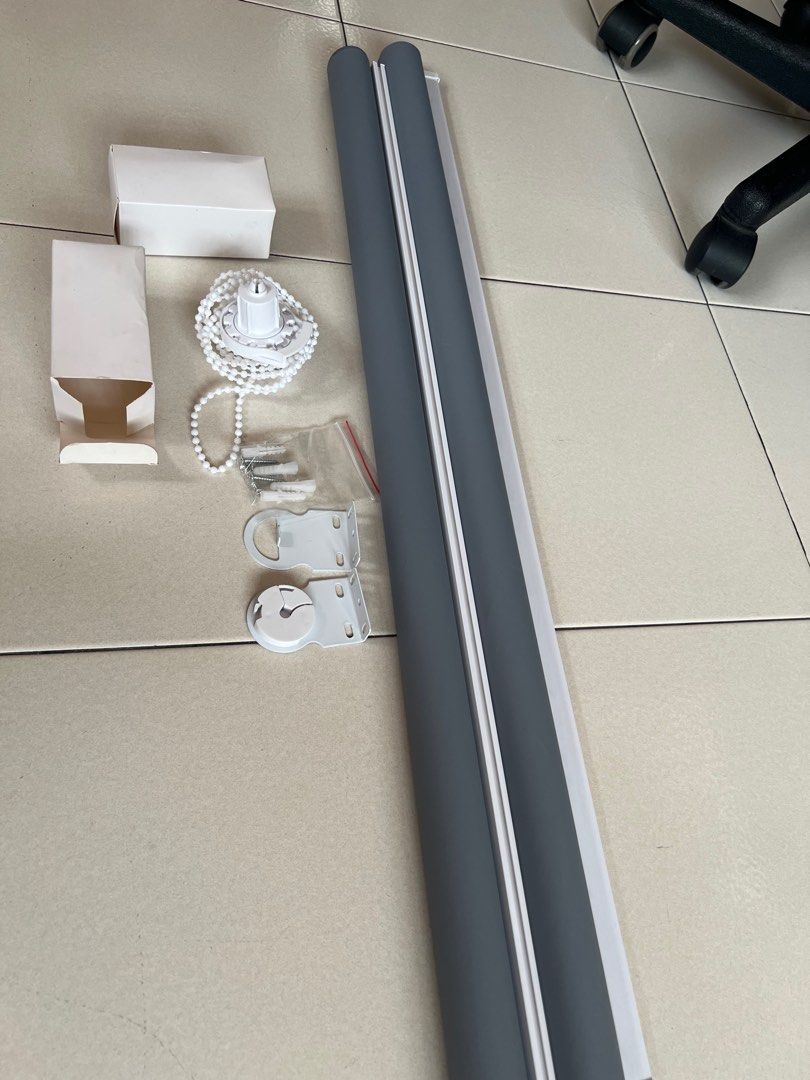 BLACK OUT ROLLER BLINDS (Category: Curtains & Blinds) located in Quezon City. Submitted by diehll (Listing ID 1346925279, Image 2). Description: BLACK OUT ROLLER BLINDS GRAY 80*200CM NEVER BEEN USED BRAND NEW BOUGHT IT FROM TIKTOK FOR 279 EACH I HAVE TWO AND SELLING IT 150 each. 300 for both. RFS: NOT NEEDED.