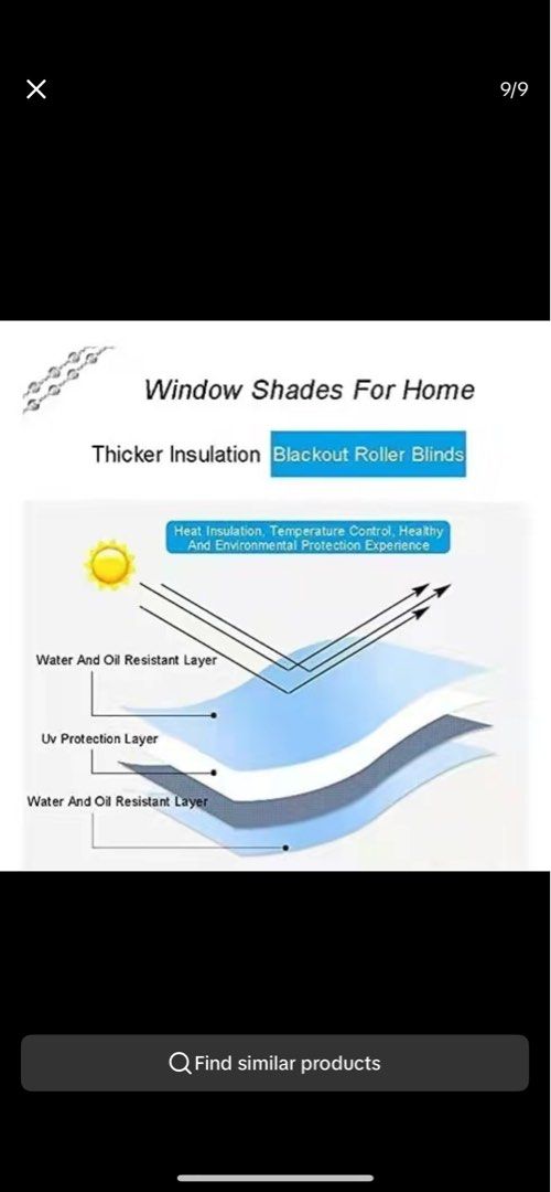 BLACK OUT ROLLER BLINDS (Category: Curtains & Blinds) located in Quezon City. Submitted by diehll (Listing ID 1346925279, Image 3). Description: BLACK OUT ROLLER BLINDS GRAY 80*200CM NEVER BEEN USED BRAND NEW BOUGHT IT FROM TIKTOK FOR 279 EACH I HAVE TWO AND SELLING IT 150 each. 300 for both. RFS: NOT NEEDED.