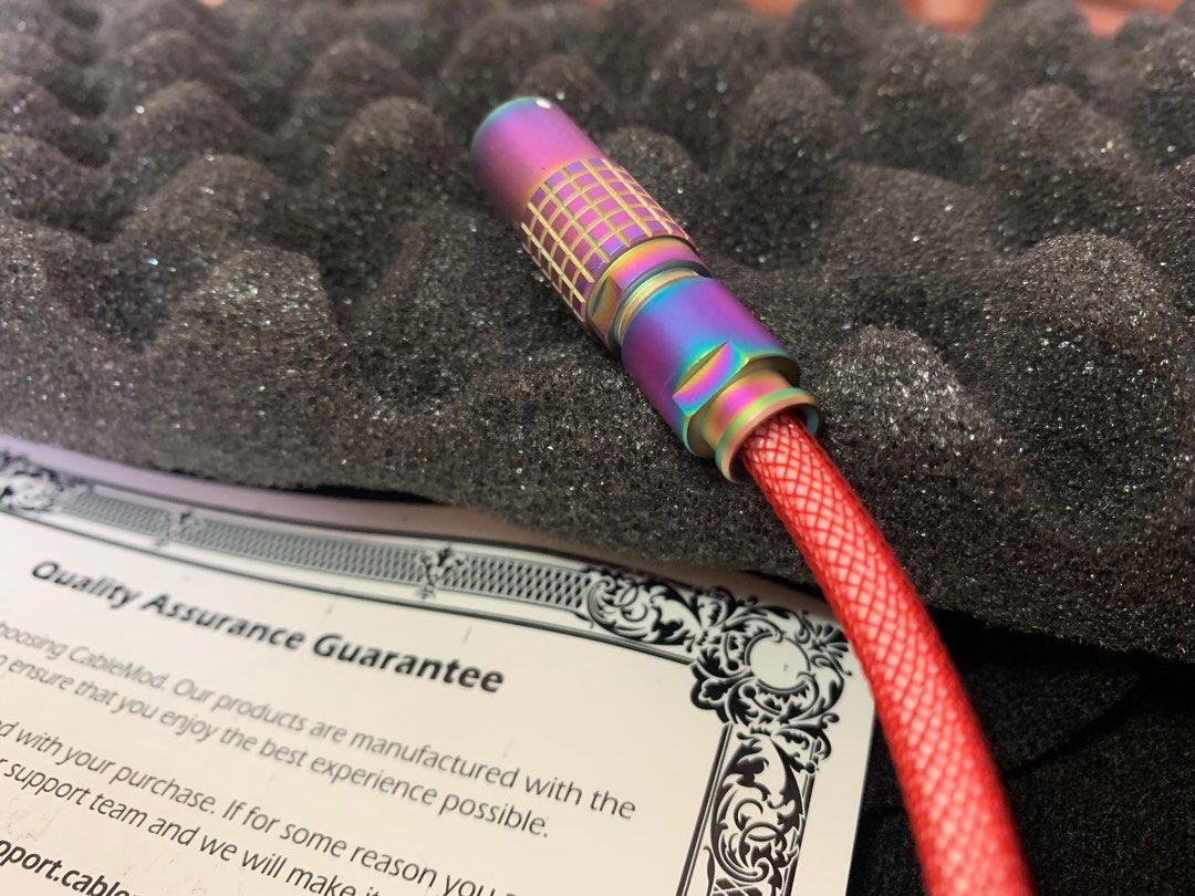 Cablemod cable (Category: Computer Keyboard) located in Singapore. Submitted by clearmystuffthanks (Listing ID 1346959867, Image 3). Description: Configuration link: https://custom.cablemod.com/kbc:1b68c4da599b Worth $136 usd online. With LEMO connector and Cerakote coating. RFS: using other cables Can nego if fast deal or convenient location..