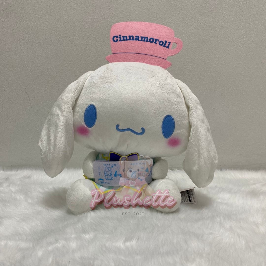 Cinnamoroll - Drawing (Category: Plushies & Soft Toys) located in Manila. Submitted by plushette.ph (Listing ID 1347052311, Image 1). Description: ✧ on hand "₱750 ✧ Mine!" ♡ details ♡ • 32cm • brand new w/ paper tag ♡ location ♡ • Montville Place, Quezon City.