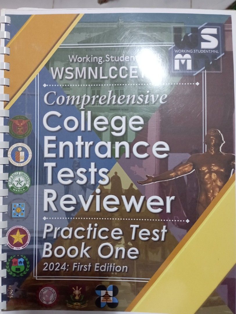 College Entrance Test Reviewer (Category: Textbooks) located in Caloocan City. Submitted by jiyow (Listing ID 1346989846, Image 2). Description: Barely used and includes answering sheets. Message me for more inquiries (⁠｡⁠•̀⁠ᴗ⁠-⁠)⁠✧.