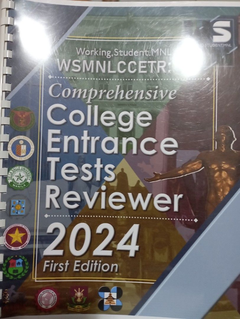 College Entrance Test Reviewer (Category: Textbooks) located in Caloocan City. Submitted by jiyow (Listing ID 1346989846, Image 1). Description: Barely used and includes answering sheets. Message me for more inquiries (⁠｡⁠•̀⁠ᴗ⁠-⁠)⁠✧.
