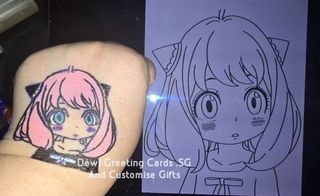 Temp Tattoo, Nail Decal Waterslide & Waterslide Decal For Paste On Mug,  Tattoo Transfer Stencil Printing Collection item 1