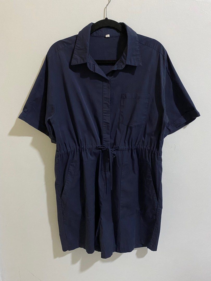 Dark Blue Romper (Category: Rompers) located in Cebu City. Submitted by elainedmd (Listing ID 1347056585, Image 2). Description: Good as new! uniqlo qualityy Fits S-Semi L Last price posted Loc: Labangon, Cebu City.