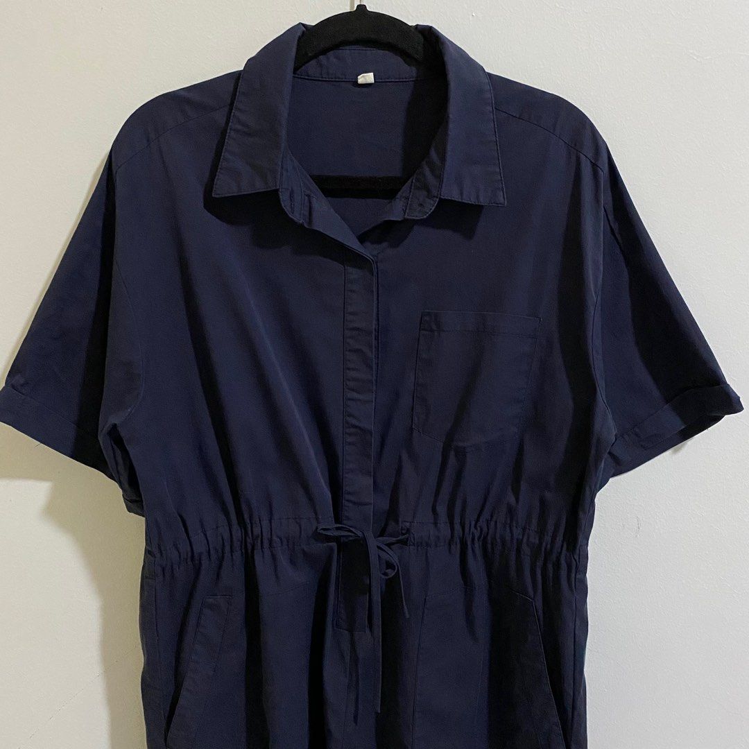 Dark Blue Romper (Category: Rompers) located in Cebu City. Submitted by elainedmd (Listing ID 1347056585, Image 1). Description: Good as new! uniqlo qualityy Fits S-Semi L Last price posted Loc: Labangon, Cebu City.