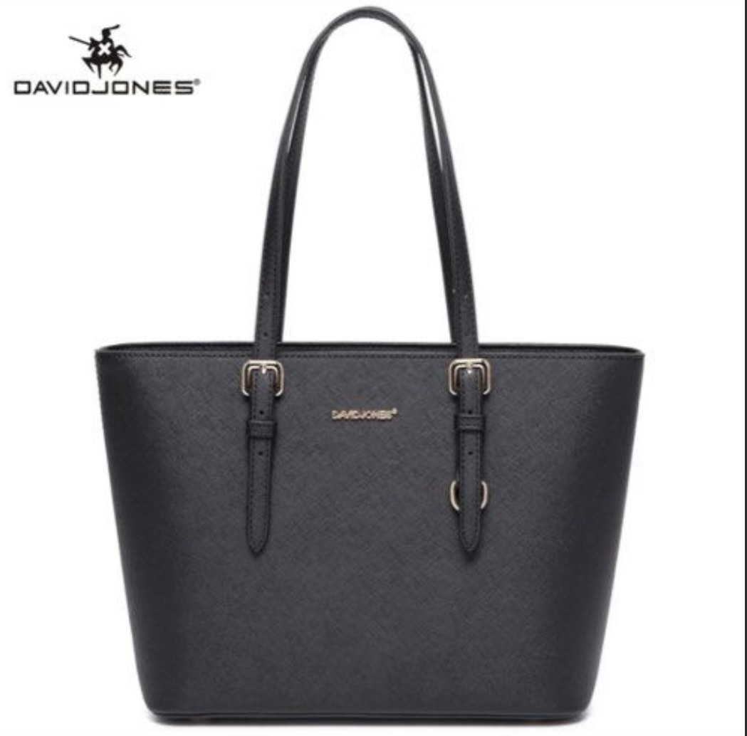 David Jones PU Leather Large Tote Bag