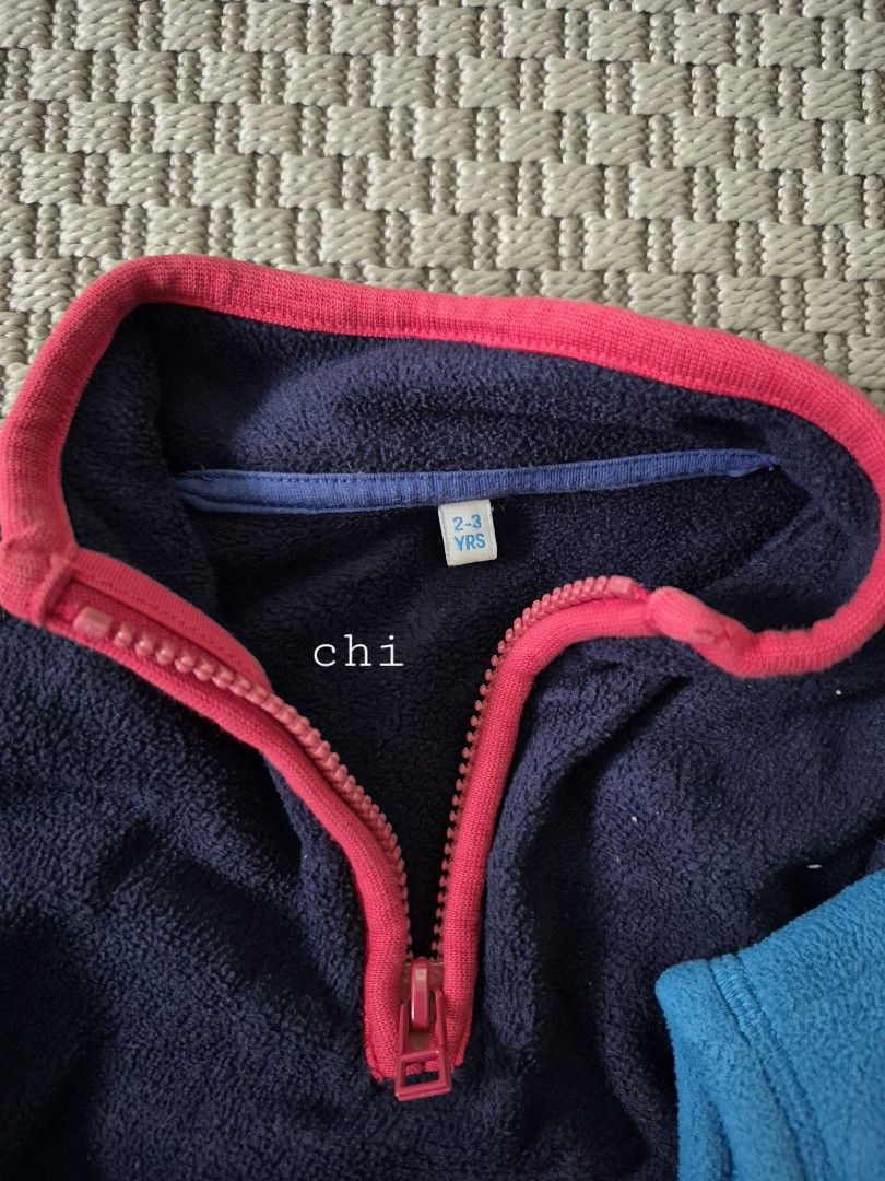 Fleece jacket and vest for kids (Category: Babies & Kids Fashion) located in Marikina City. Submitted by chichers (Listing ID 1346930205, Image 3). Description: Fleece jacket vest brand unknown fits 1-2yo php300 each; php550 for both shipping via lalamove or jnt.