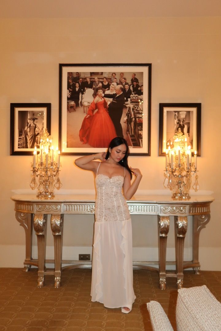 FOR RENT: Lace Flowy Dress (Category: Dresses) located in Manila. Submitted by samanthakyleee (Listing ID 1346988879, Image 2). Description: Used once in Paris! Super high-quality, with built-in cups. The rental fee is good for 5 days :) A deposit fee of 300 PHP will be required and returned once the item is received in pristine condition. .