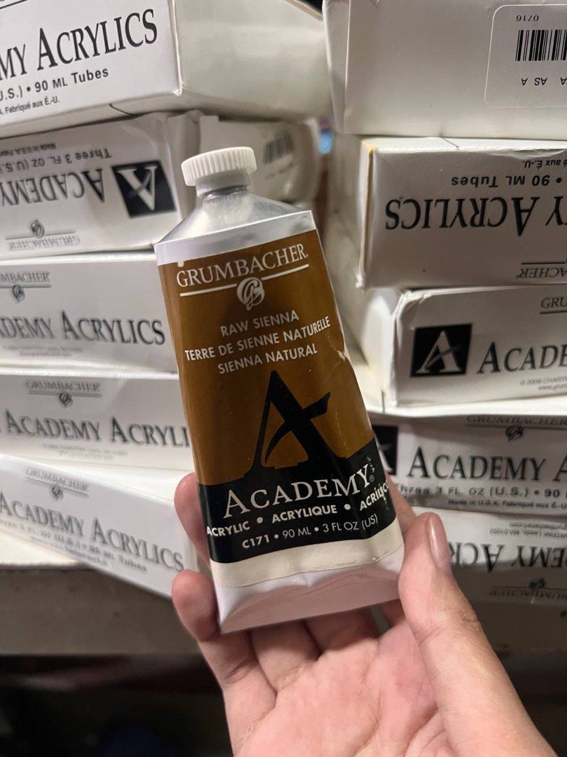 Grumbacher Academy acrylic paint - 90ml (Category: Craft Supplies & Tools) located in Valenzuela. Submitted by seleng.things (Listing ID 1347075031, Image 2). Description: Grumbacher Academy acrylic paint - 90ml Raw sienna Brand new / unused .