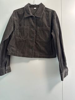 日本GU Oliver Green Top/ coat 燈芯絨外套64203308088578110