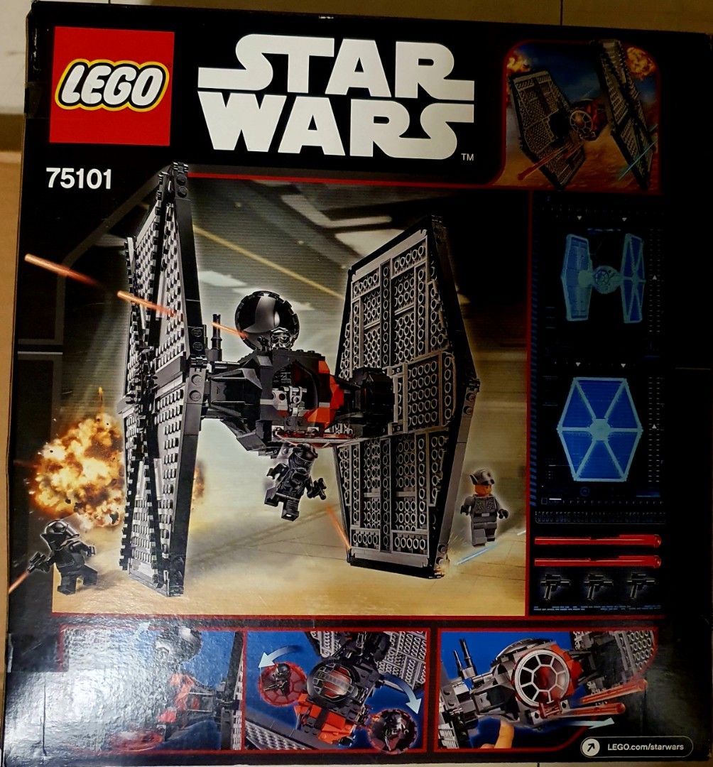 LEGO 75101 First Order Special Forces TIE Fighter (Category: Lego & Building Sets) located in Taguig. Submitted by carousel123 (Listing ID 1346921352, Image 3). Description: LEGO 75101 First Order Special Forces TIE Fighter 517pcs Brandnew Sealed.